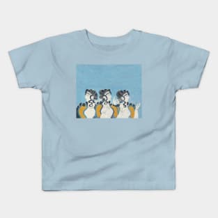 Minoan Ladies in Blue fresco after Emile Gilliéron Kids T-Shirt